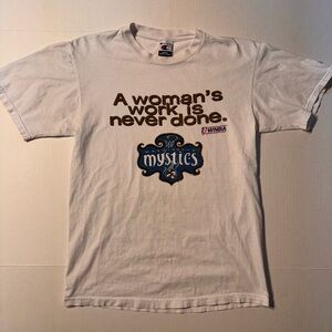Vtg Champion Washington Mystics Basketball WNBA NBA 90’s T-shirt Medium